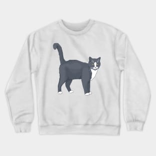 Tuxedo Short Hair Cat Crewneck Sweatshirt